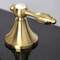 Kingston Brass KC7067TAL Tudor 8" Widespread Bathroom Faucet, Brushed Brass KC7067TAL - alternate 5